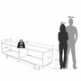 Hanah Home Soporte para TV Boh1-Sw Natural y Blanco